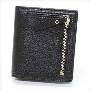 ケイトスペード COBBLE HILL Small Stacy 二つ折りミニ財布 （札・小銭・定期・カード入れ付） ソフトペプルドレザー ≪2015SS≫ PWRU3310 001 Black