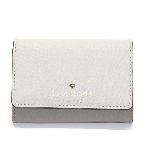 ケイトスペード CEDAR STREET Darla  バイカラー キーリング付 マルチケース（小銭・定期・カード入れ付） サフィアーノレザー ≪2015SS≫ PWRU3897 154 Pebble/Warm Putty