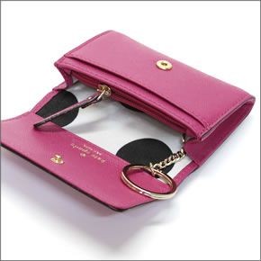 ケイトスペード CEDAR STREET Darla  キーリング付 マルチケース（小銭・定期・カード入れ付） サフィアーノレザー ≪2015SS≫ PWRU3897 698 Sweetheart Pink