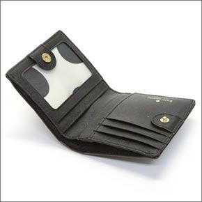 ケイトスペード CEDAR STREET Small Stacy 二つ折りミニ財布 （札・小銭・定期・カード入れ付） サフィアーノレザー ≪2015SS≫ PWRU3906 001 Black