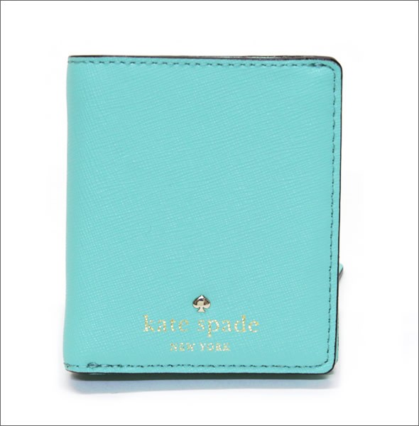 ケイトスペード CEDAR STREET Small Stacy 二つ折りミニ財布 （札・小銭・定期・カード入れ付） サフィアーノレザー ≪2015SS≫ PWRU3906 141 Fresh Air