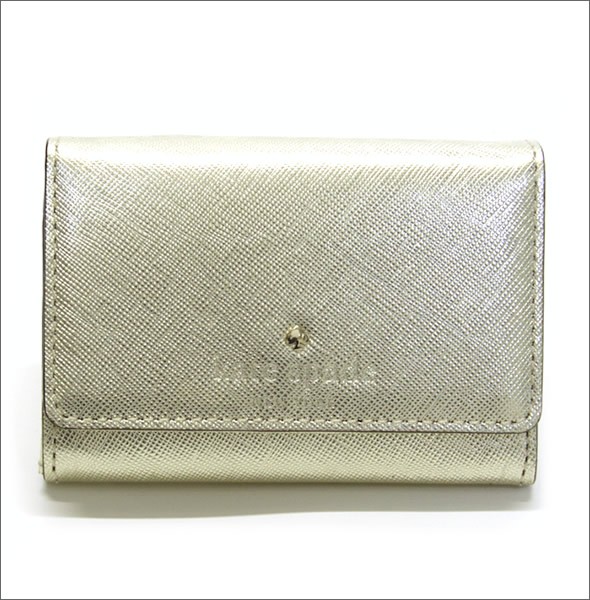 ケイトスペード CEDAR STREET Darla  キーリング付 マルチケース（小銭・定期・カード入れ付） サフィアーノレザー ≪2015SS≫ PWRU4058 711 Gold