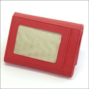 ケイトスペード Lily Avenue Darla スカラップデザイン キーリング付 マルチケース（小銭・定期・カード入れ付） サフィアーノレザー ≪2015SS≫ PWRU4270 683 Geranium/Bright Geranium