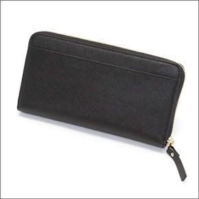 ケイトスペード CEDAR STREET Lacey PWRU3898 001 Black ラウンドファスナー長財布 サフィアーノレザー ≪2015SS≫