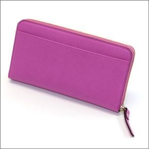 ケイトスペード CEDAR STREET Lacey PWRU3898 670 Vivid Snapdragon ラウンドファスナー長財布 サフィアーノレザー ≪2015SS≫