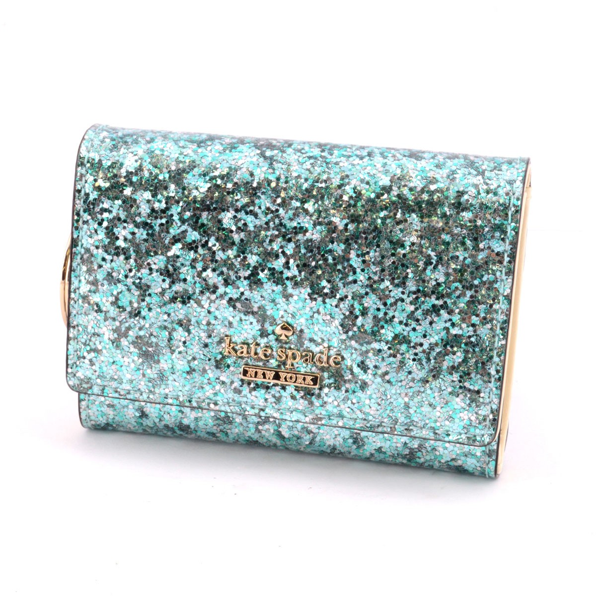 ケイトスペード Kate Spade PWRU4534 402 Glitter Bug Darla キーリング付 マルチケース 小銭・定期・カード入れ付