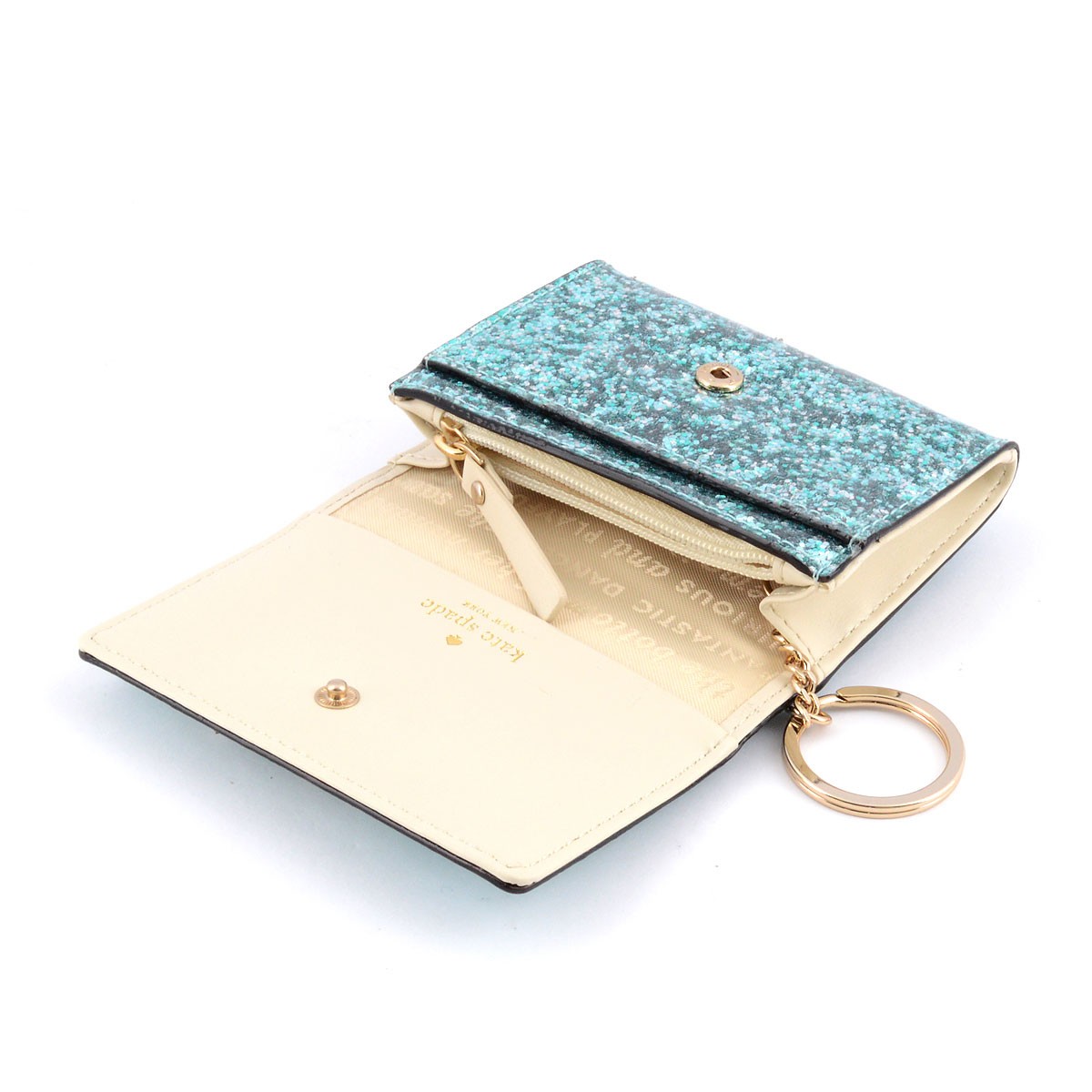 ケイトスペード Kate Spade PWRU4534 402 Glitter Bug Darla キーリング付 マルチケース 小銭・定期・カード入れ付