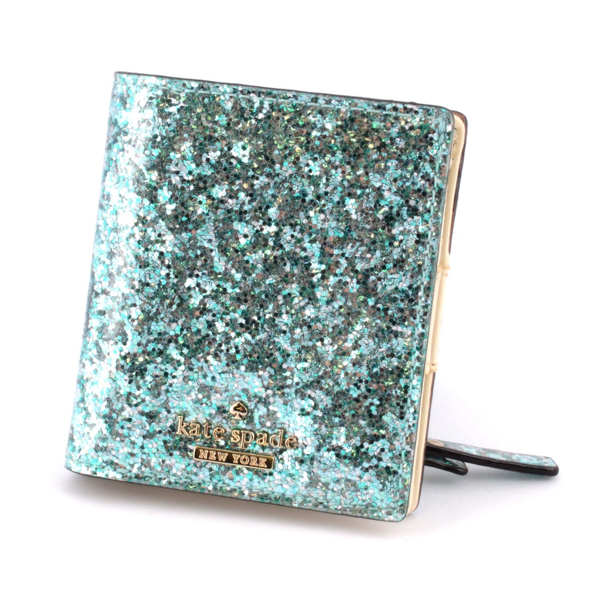 ケイトスペード Kate Spade PWRU4535 402 Glitter Bug Small Stacy 二つ折りミニ財布 札・小銭・定期・カード入れ付