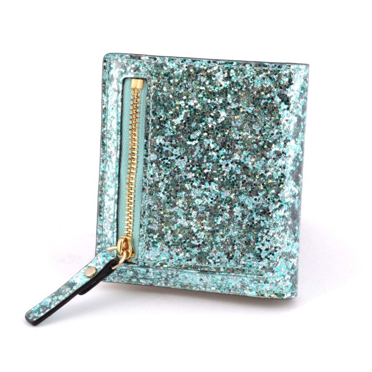 ケイトスペード Kate Spade PWRU4535 402 Glitter Bug Small Stacy 二つ折りミニ財布 札・小銭・定期・カード入れ付