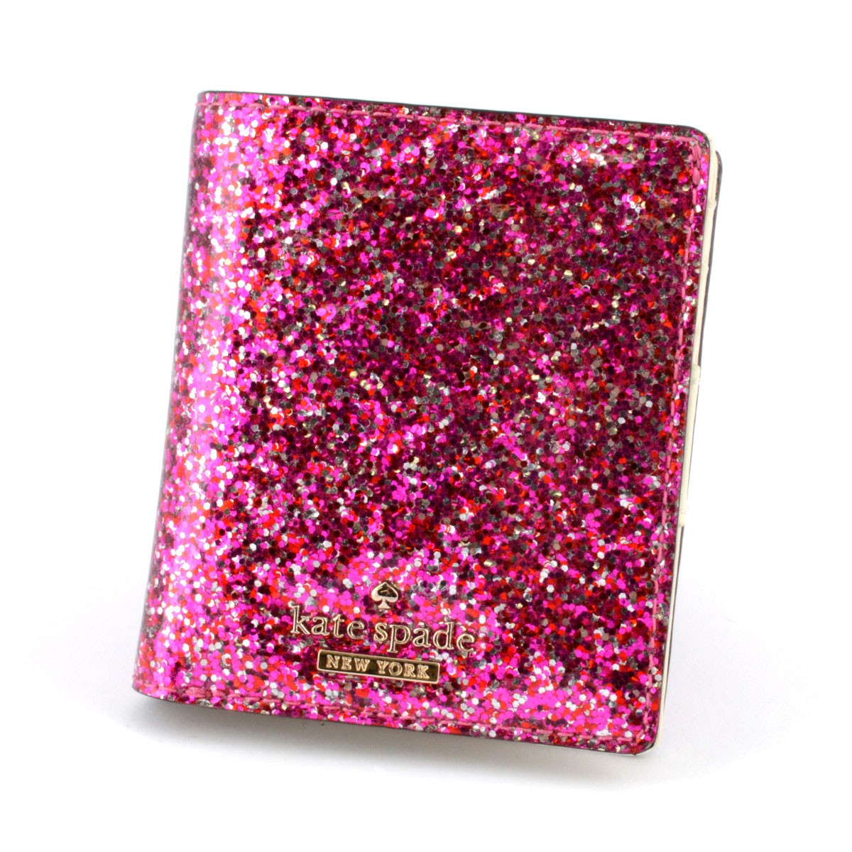 ケイトスペード Kate Spade PWRU4535 645 Glitter Bug Small Stacy 二つ折りミニ財布 札・小銭・定期・カード入れ付