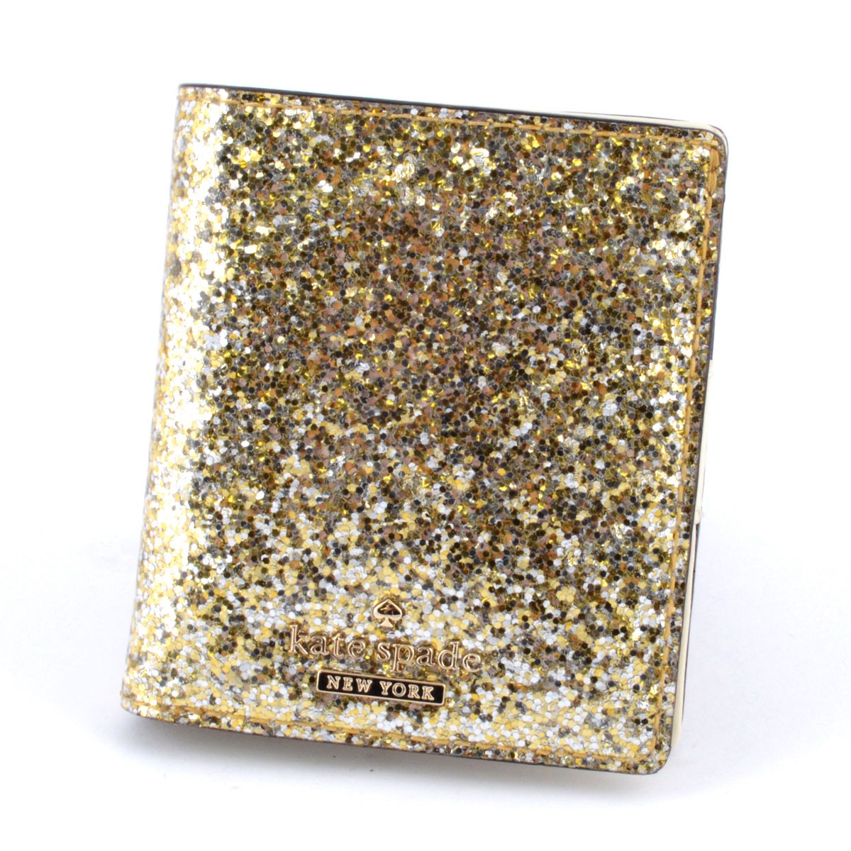 ケイトスペード Kate Spade PWRU4535 757 Glitter Bug Small Stacy 二つ折りミニ財布 札・小銭・定期・カード入れ付