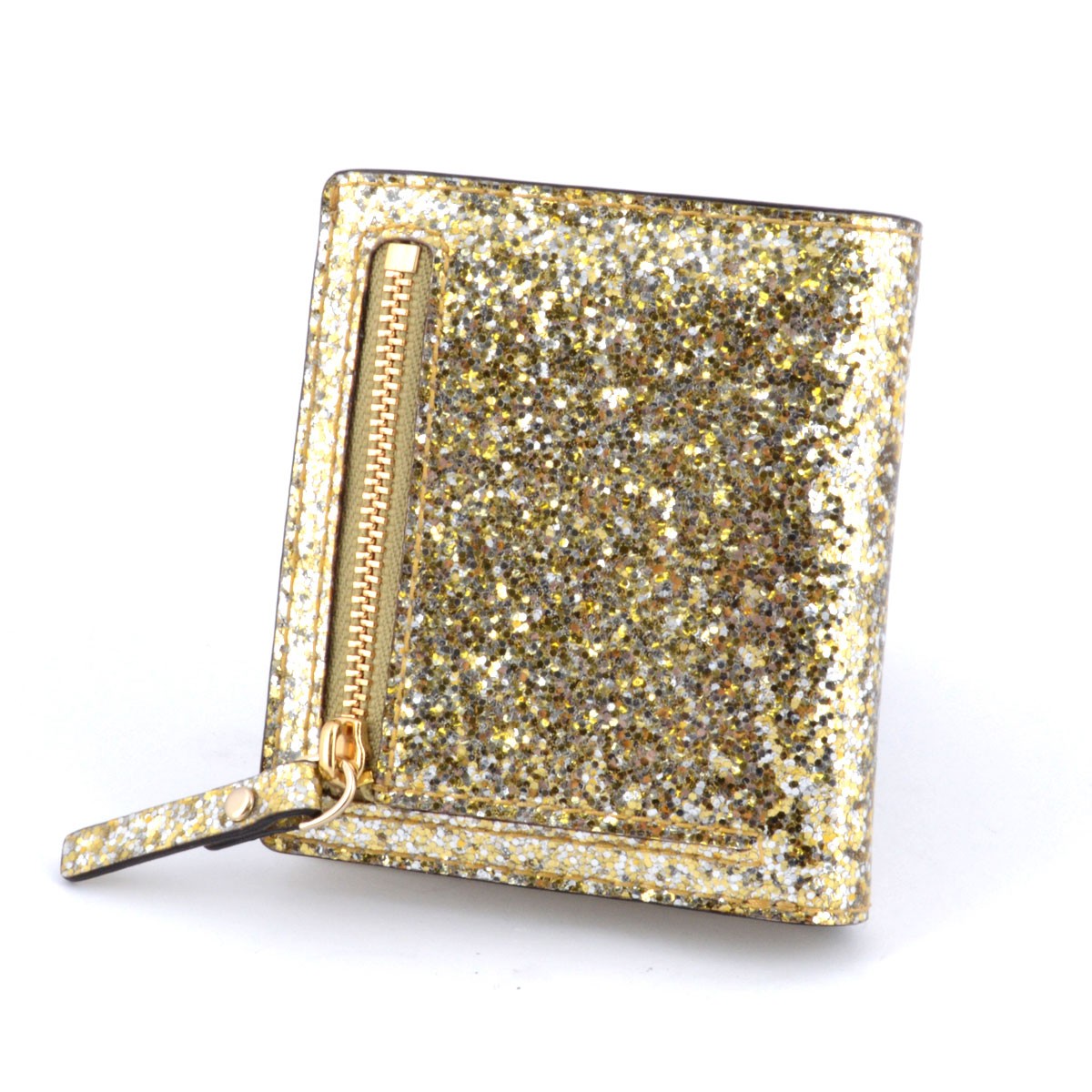 ケイトスペード Kate Spade PWRU4535 757 Glitter Bug Small Stacy 二つ折りミニ財布 札・小銭・定期・カード入れ付