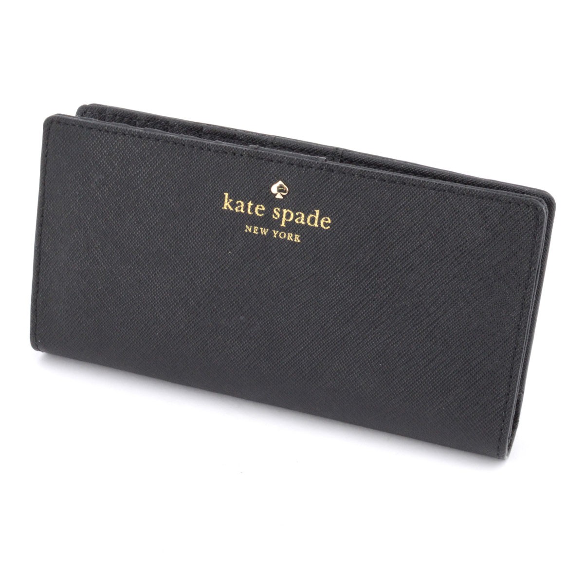 ケイトスペード Kate Spade PWRU3905 001 Black Cedar Street Stacy 背面ファスナー小銭入れ付 二つ折り長財布