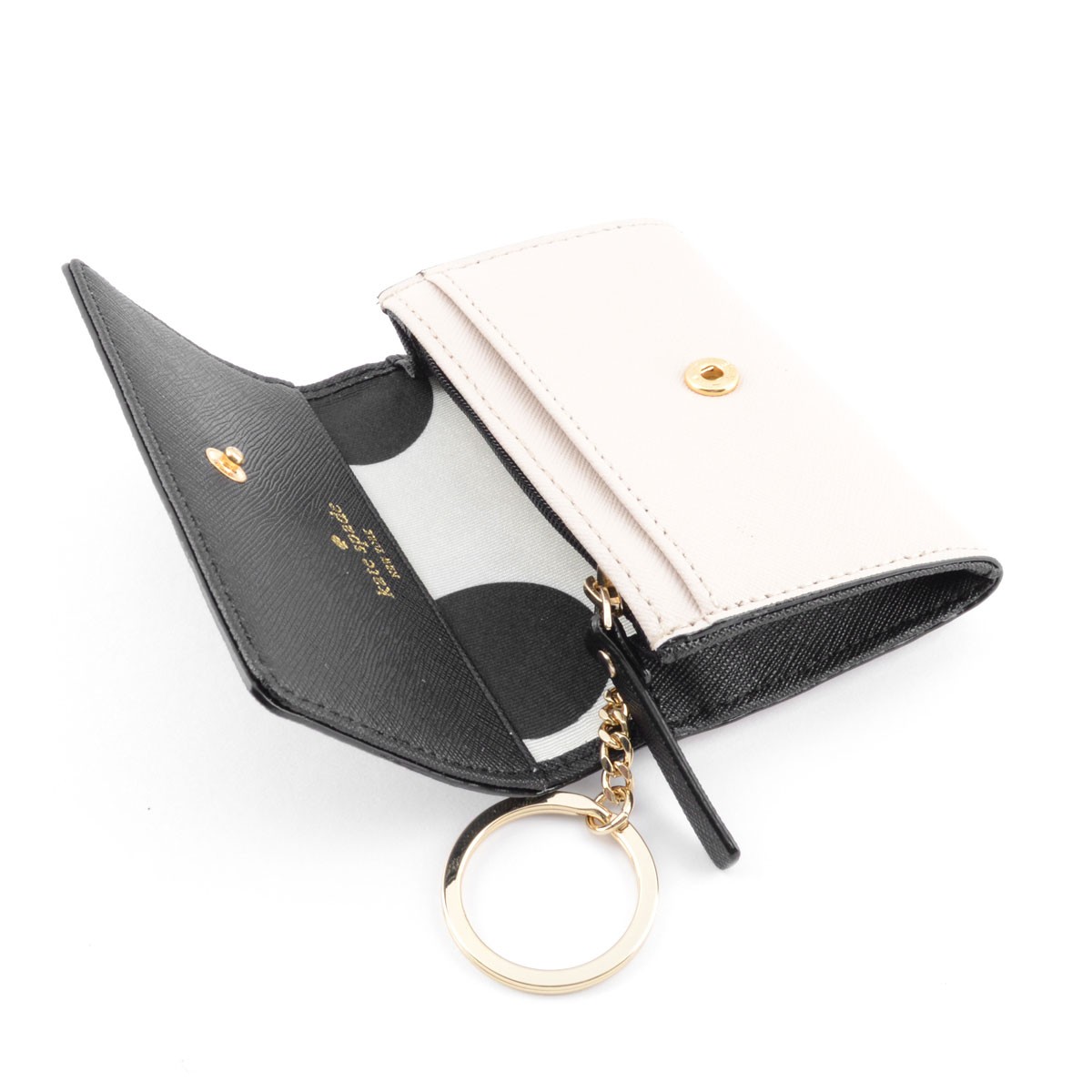 ケイトスペード Kate Spade PWRU3897 047 Black/Pebble Cedar Street Darla キーリング付 マルチケース 小銭・定期・カード入れ付