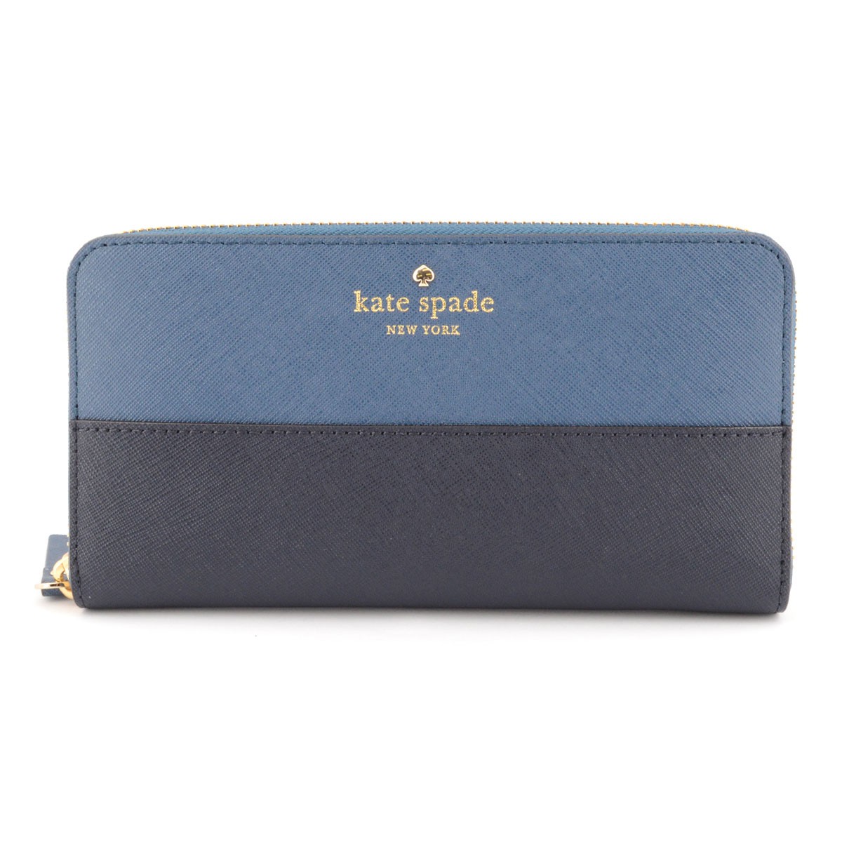 ケイトスペード Kate Spade PWRU3898 431 Holiday Denim/Off Shore Cedar Street Lacey ラウンドファスナー長財布