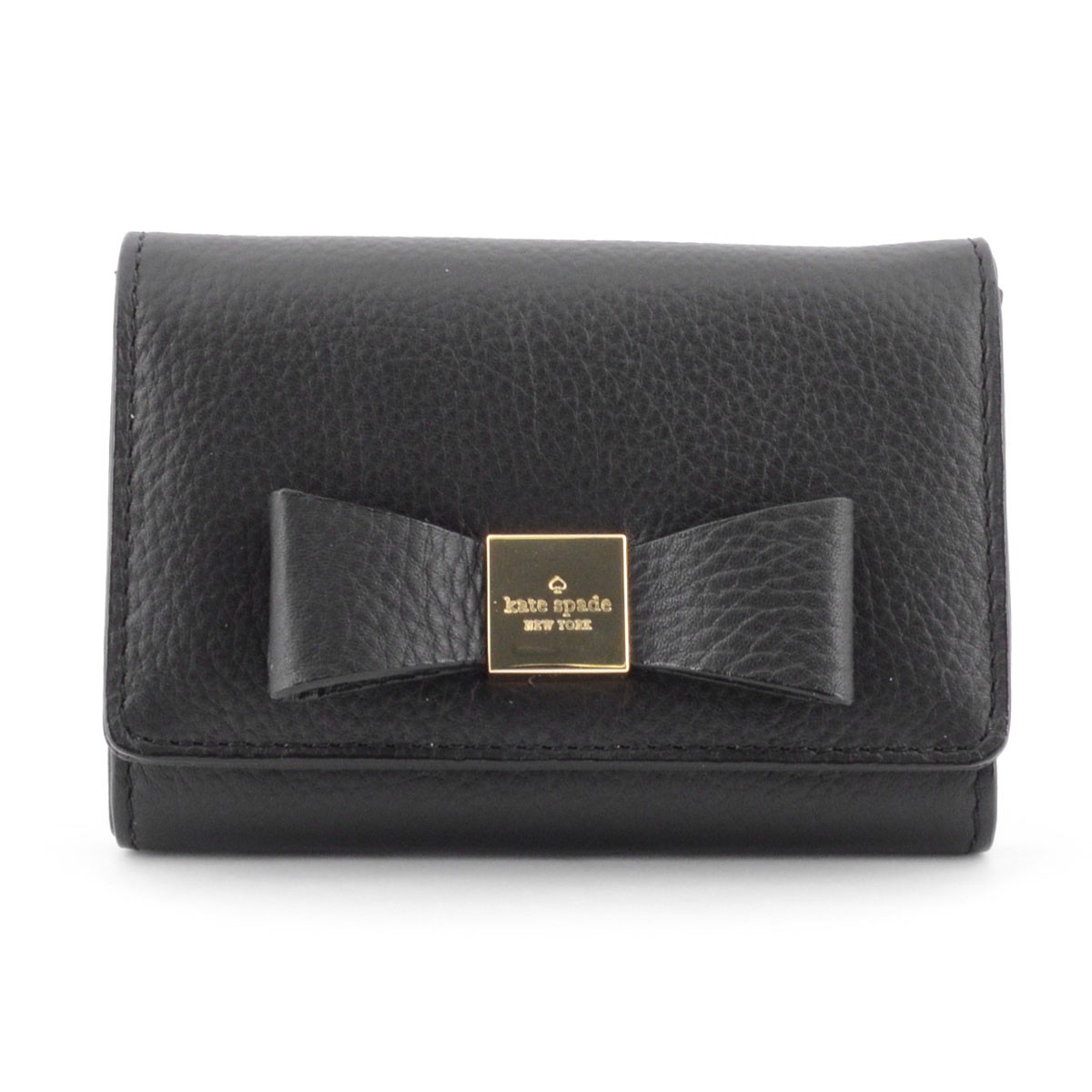 ケイトスペード Kate Spade PWRU4240 001 Black Renny Drive Darla リボンモチーフ キーリング付 マルチケース 小銭・定期・カード入れ付