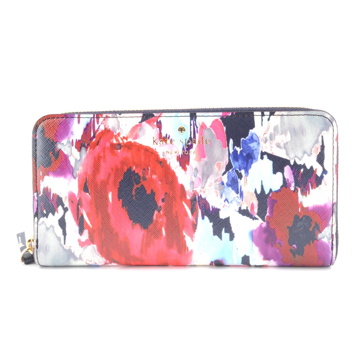 ケイトスペード Kate Spade PWRU4650 974 Multi Cedar Street Floral Lacey フラワープリント ラウンドファスナー長財布