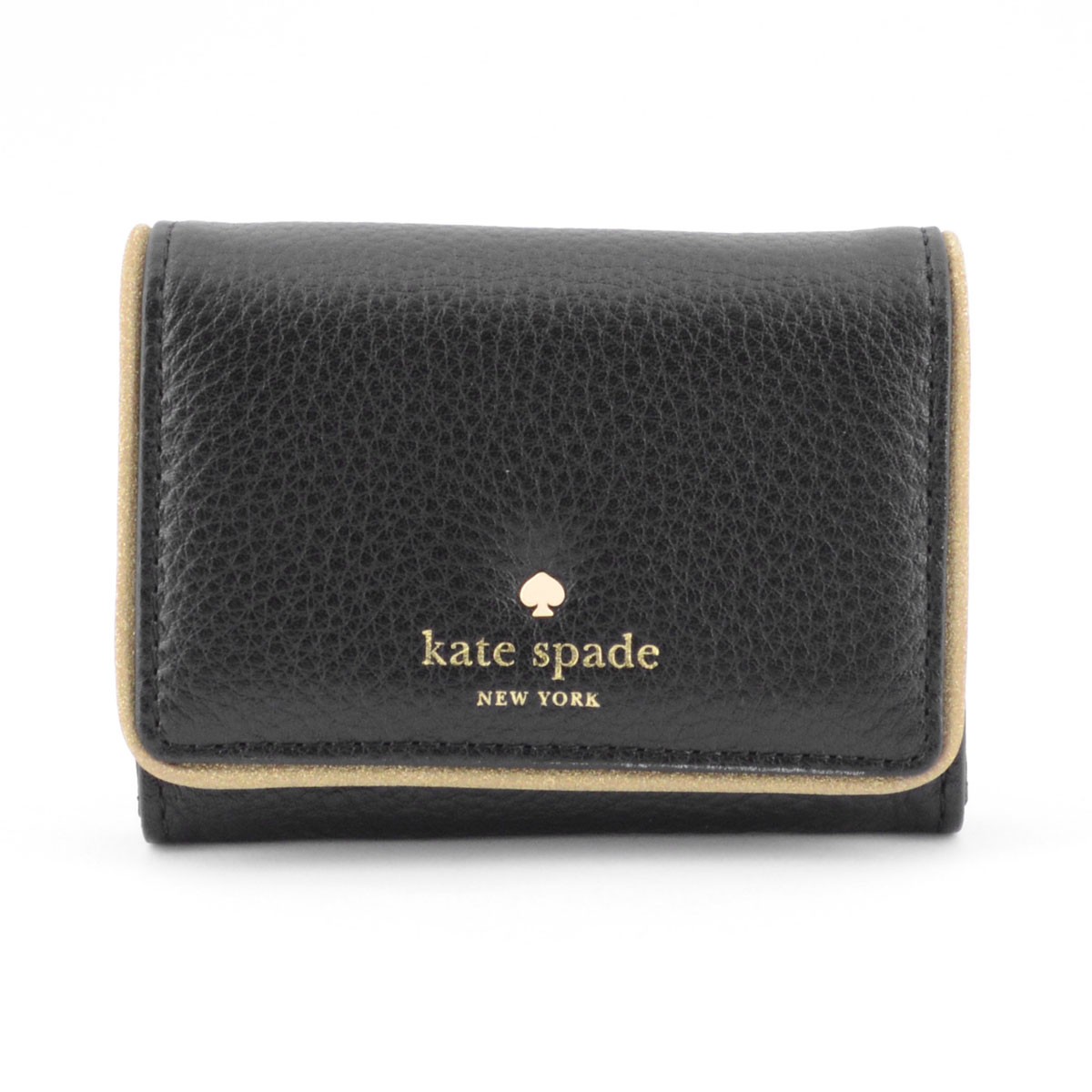ケイトスペード Kate Spade PWRU4665 064 Black/Gold Carlton Street Darla キーリング付 マルチケース 小銭・定期・カード入れ付