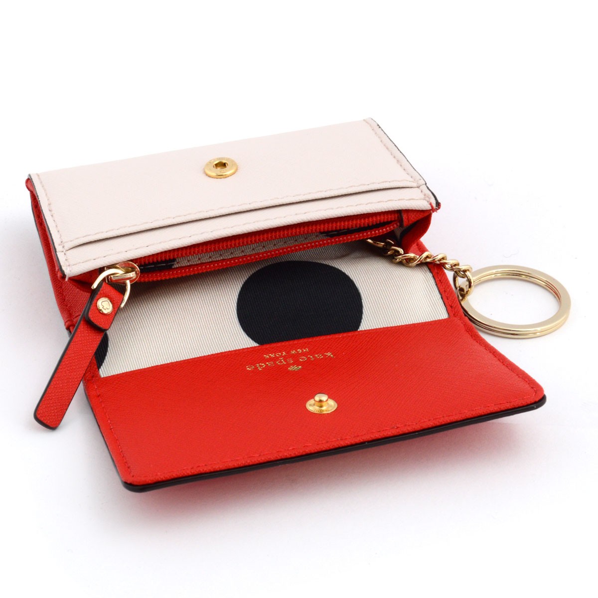 ケイトスペード Kate Spade PWRU3897 633 Cherry Liqueur/Ballerina Cedar Street Darla キーリング付 マルチケース 小銭・定期・カード入れ付