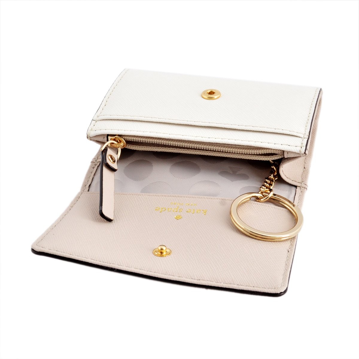 ケイトスペード Kate Spade PWRU3897 174 Crisp Linen/Cement キーリング付 マルチケース 小銭・定期・カード入れ付 Cedar Street Darla