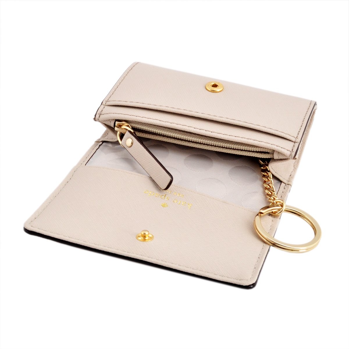 ケイトスペード Kate Spade PWRU3897 296 Crisp Linen キーリング付 マルチケース 小銭・定期・カード入れ付 Cedar Street Darla