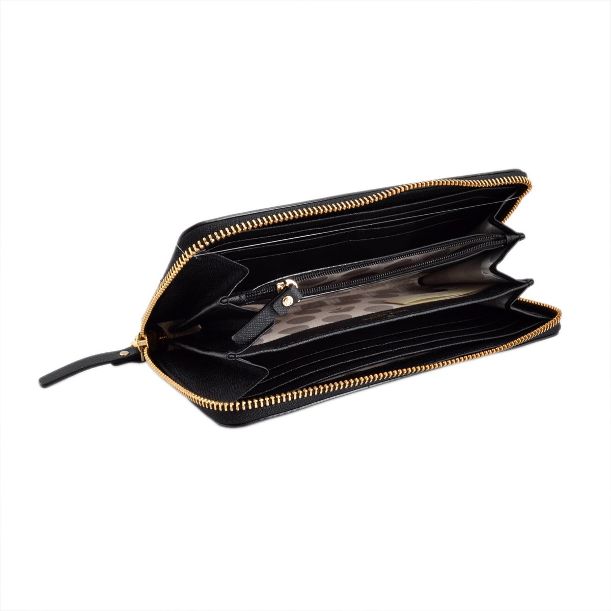 ケイトスペード Kate Spade PWRU3898 047 Black/Pebble ラウンドファスナー長財布 Cedar Street Lacey