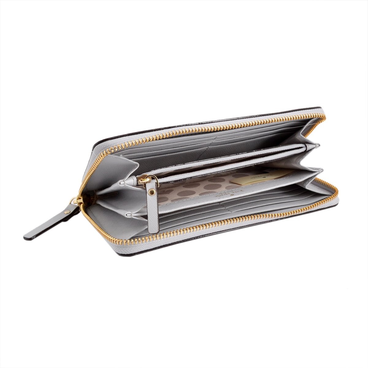 ケイトスペード Kate Spade PWRU3898 060 Stone Ice ラウンドファスナー長財布 Cedar Street Lacey