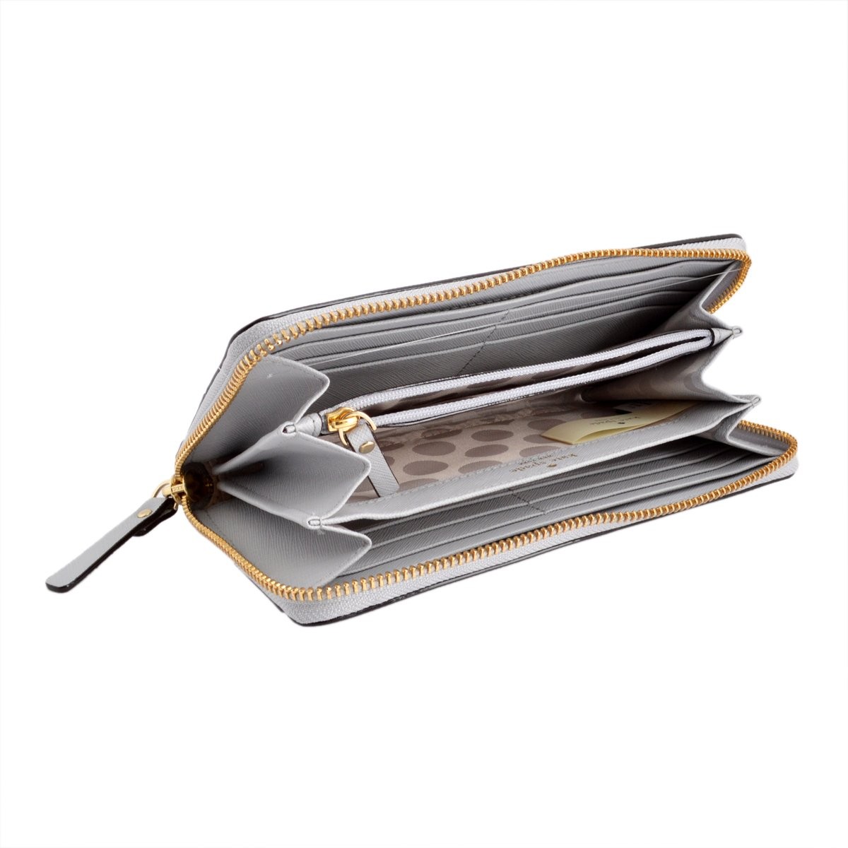 ケイトスペード Kate Spade PWRU3898 068 Stone Ice/Pink Blush ラウンドファスナー長財布 Cedar Street Lacey