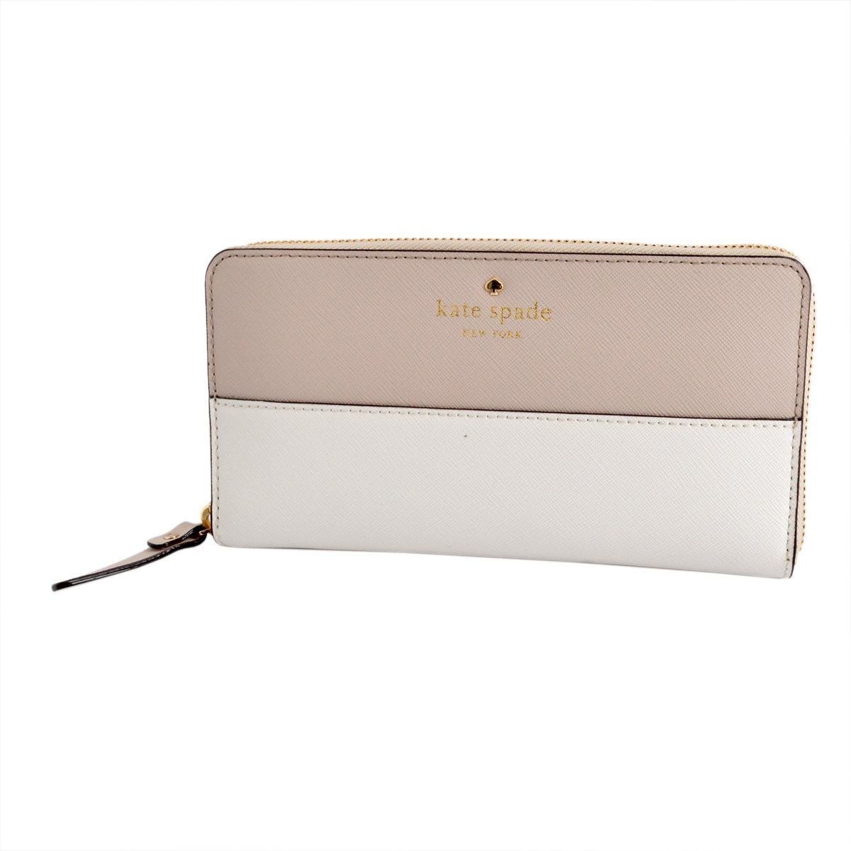 ケイトスペード Kate Spade PWRU3898 174 Crisp Linen/Cement ラウンドファスナー長財布 Cedar Street Lacey