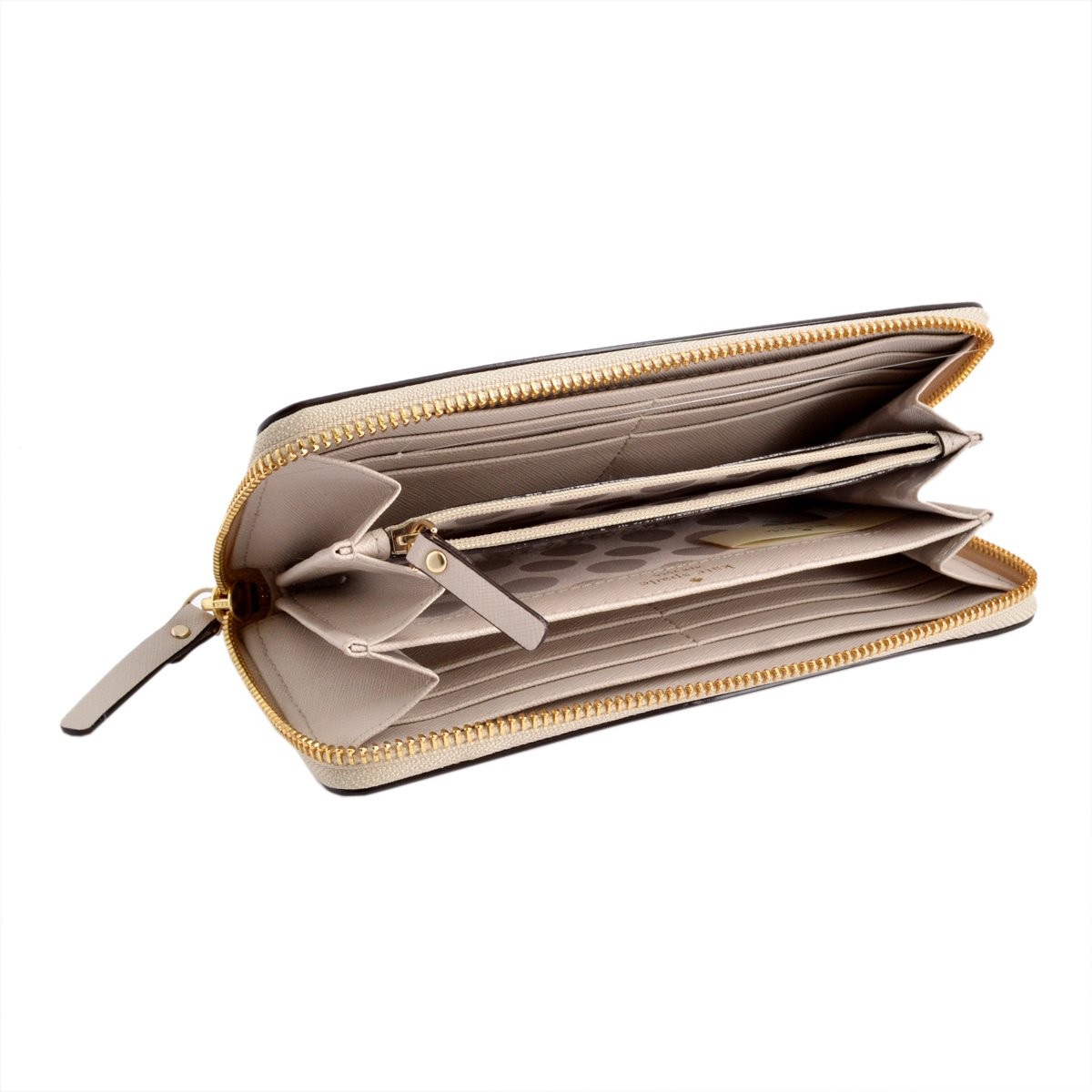 ケイトスペード Kate Spade PWRU3898 174 Crisp Linen/Cement ラウンドファスナー長財布 Cedar Street Lacey