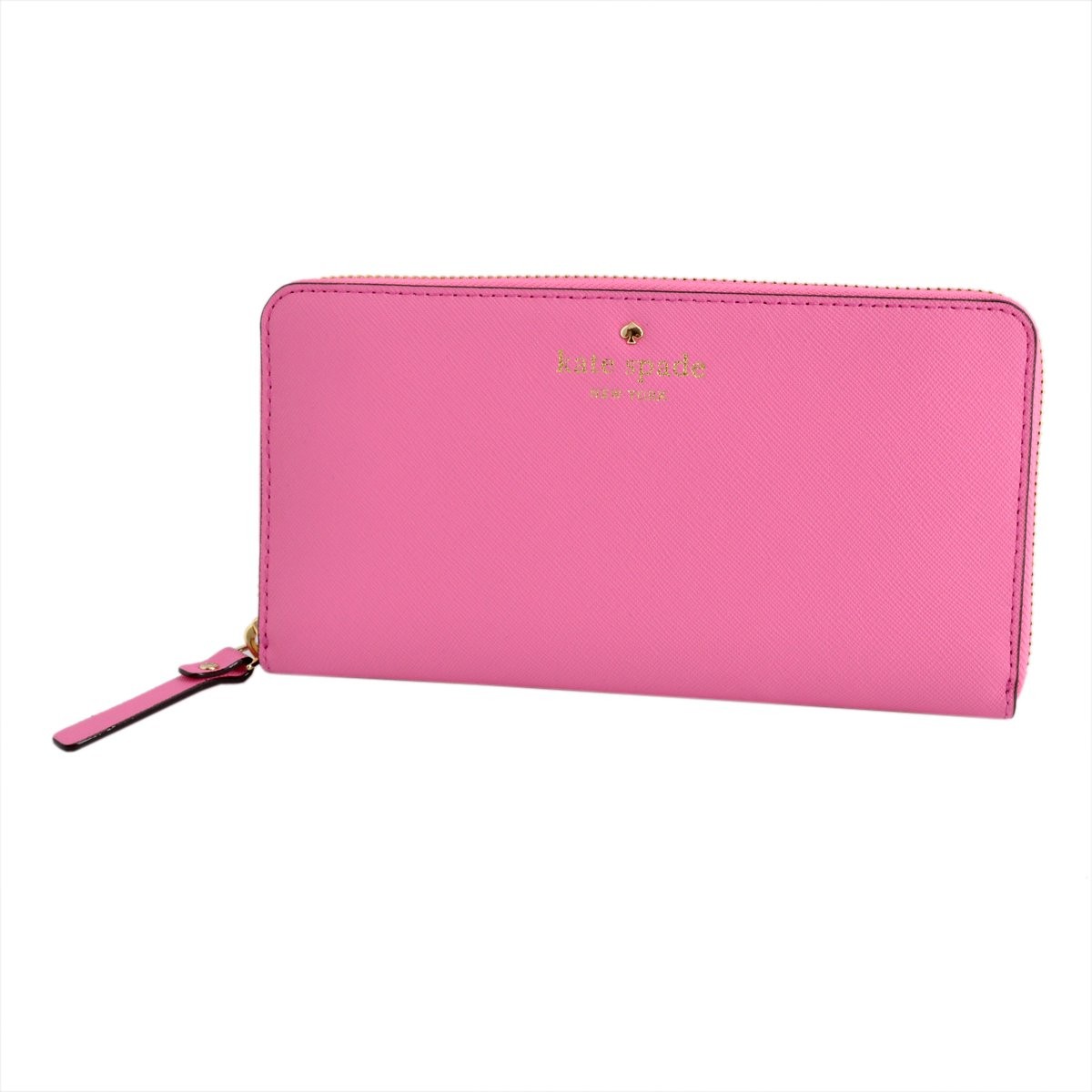 ケイトスペード Kate Spade PWRU3898 679 Rouge Pink ラウンドファスナー長財布 Cedar Street Lacey