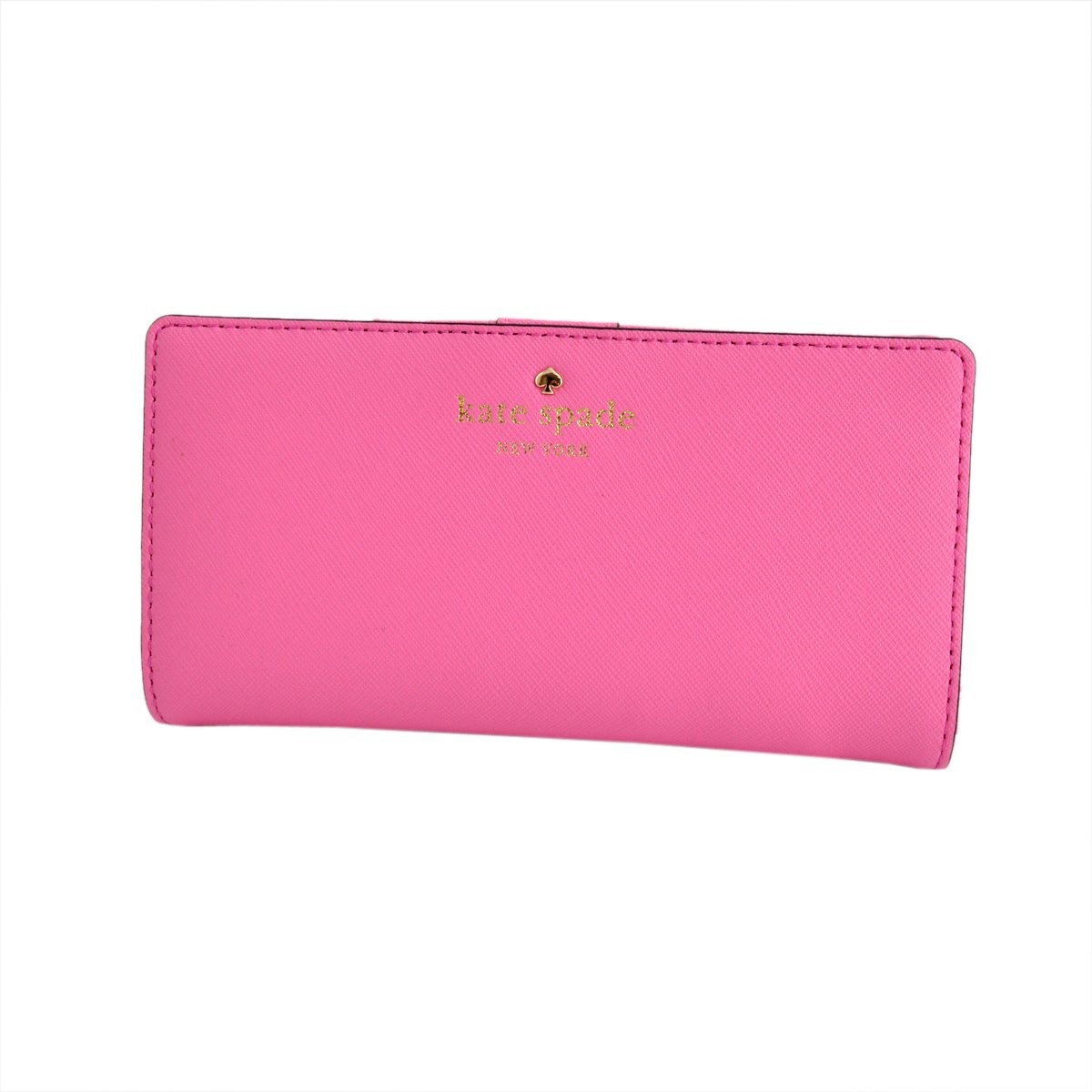 ケイトスペード Kate Spade PWRU3905 679 Rouge Pink 背面ファスナー小銭入れ付 二つ折り長財布 Cedar Street Stacy