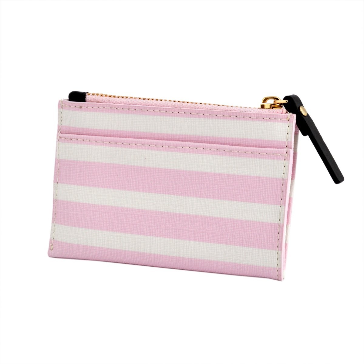 ケイトスペード Kate Spade PWRU4231 188 Pink Blush/Sandy Beach ボーダー柄 キーリング付コインケース Fairmount Square Cori