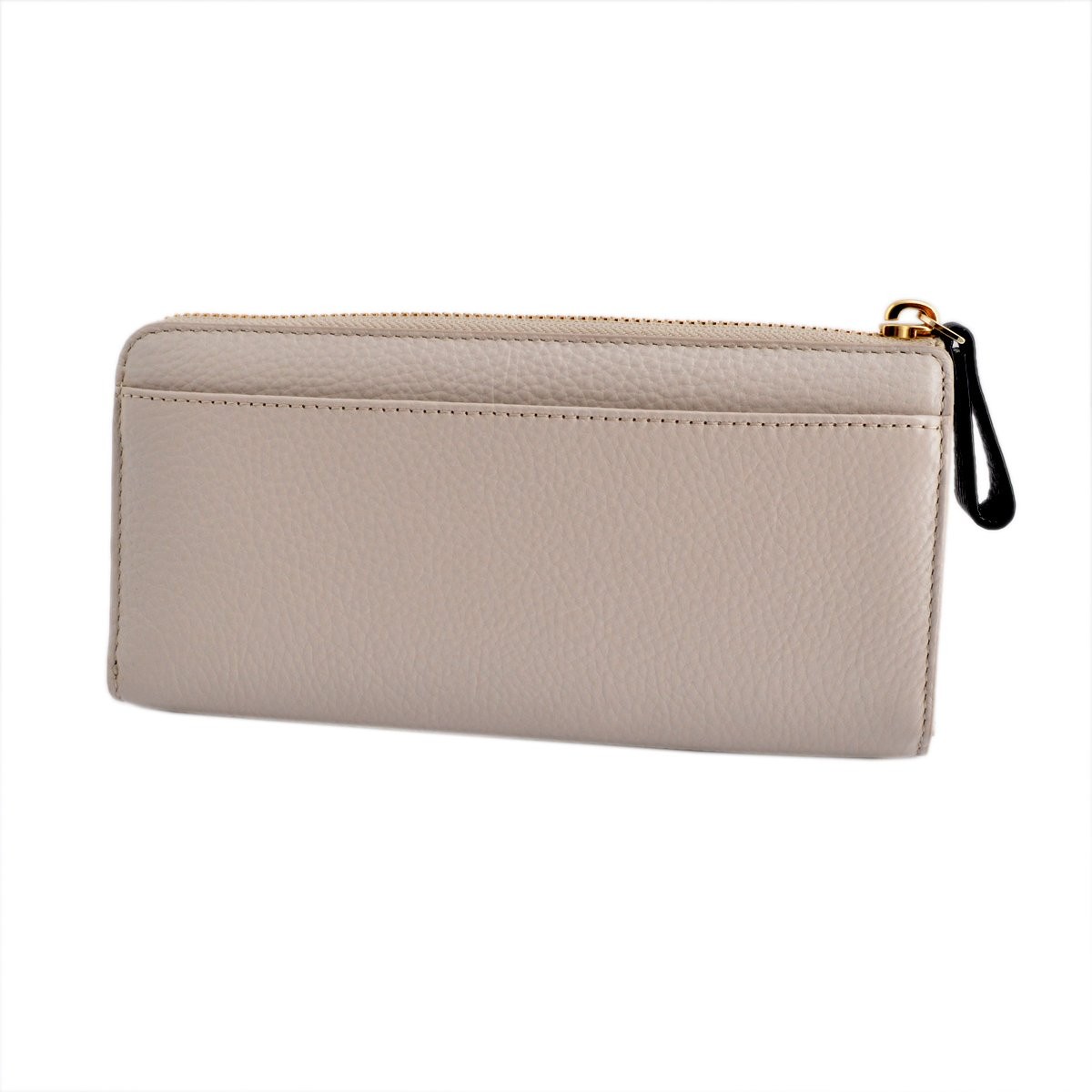 ケイトスペード Kate Spade PWRU4243 291 Crisp Linen/Black リボンモチーフ L字ファスナー長財布 Renny Drive Nisha