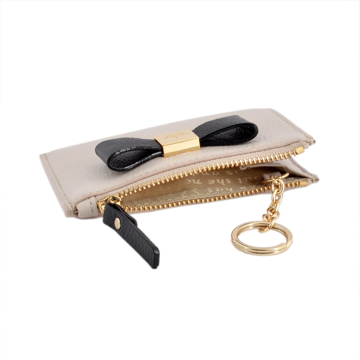 ケイトスペード Kate Spade PWRU4690 291 Crisp Linen/Black キーリング付コインケース Renny Drive Cori