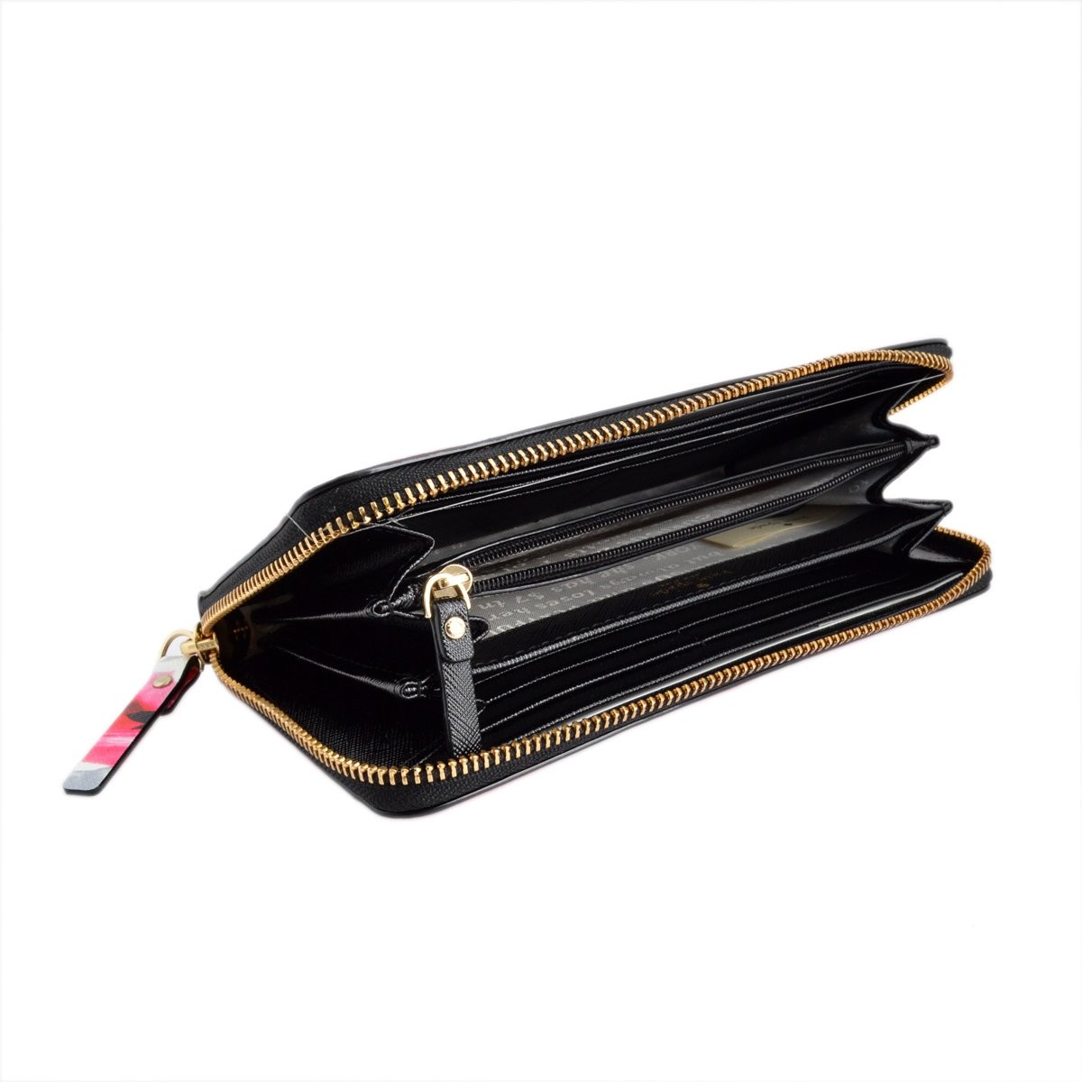 ケイトスペード Kate Spade PWRU4816 629 Posy Red Multi ローズプリント ラウンドファスナー長財布 Cedar Street Rose Lacey