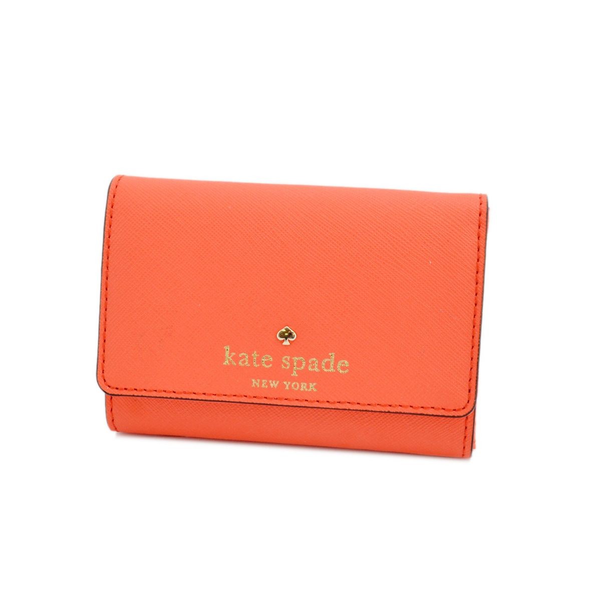 ケイトスペード Kate Spade PWRU3897 890 Bright Papaya キーリング付 マルチケース 小銭・定期・カード入れ付 Cedar Street Darla