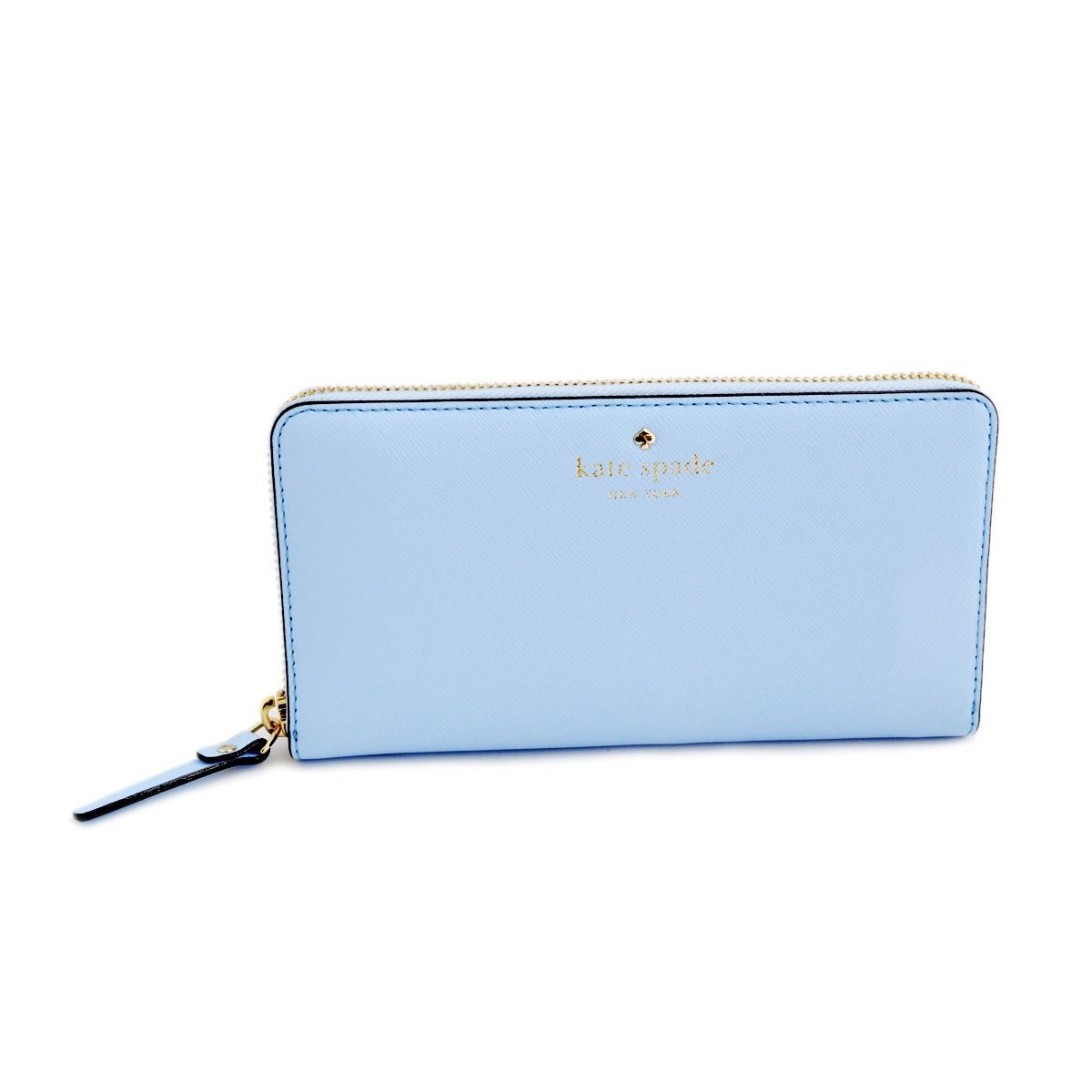 ケイトスペード Kate Spade PWRU3898 477 Sky Blue ラウンドファスナー長財布 Cedar Street Lacey