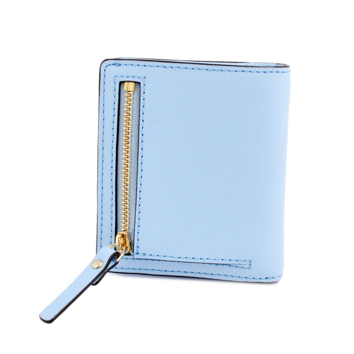 ケイトスペード Kate Spade PWRU3906 477 Sky Blue 二つ折りミニ財布 札・小銭・定期・カード入れ付 Cedar Street Small Stacy