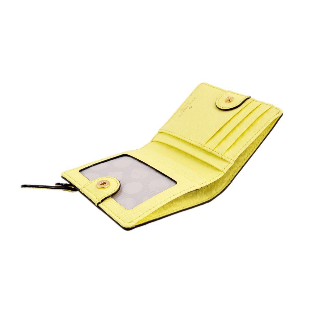 ケイトスペード Kate Spade PWRU3906 777 Lemonade 二つ折りミニ財布 札・小銭・定期・カード入れ付 Cedar Street Small Stacy