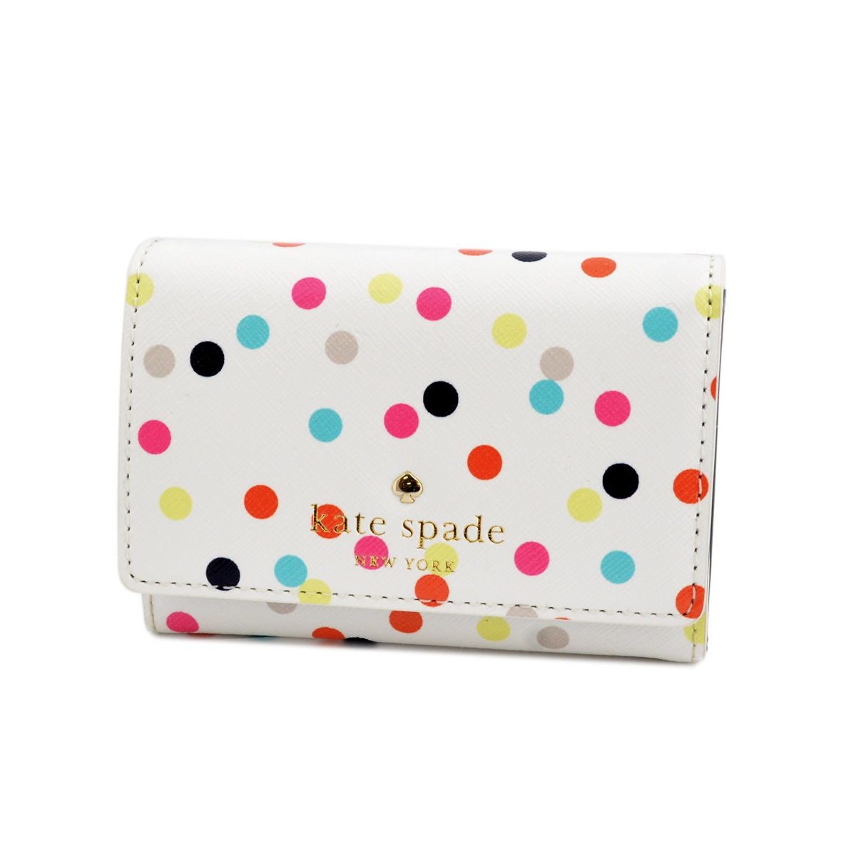 ケイトスペード Kate Spade PWRU4787 974 Multi ドット柄 キーリング付 マルチケース 小銭・定期・カード入れ付 Cedar Street Confetti Dot Darla