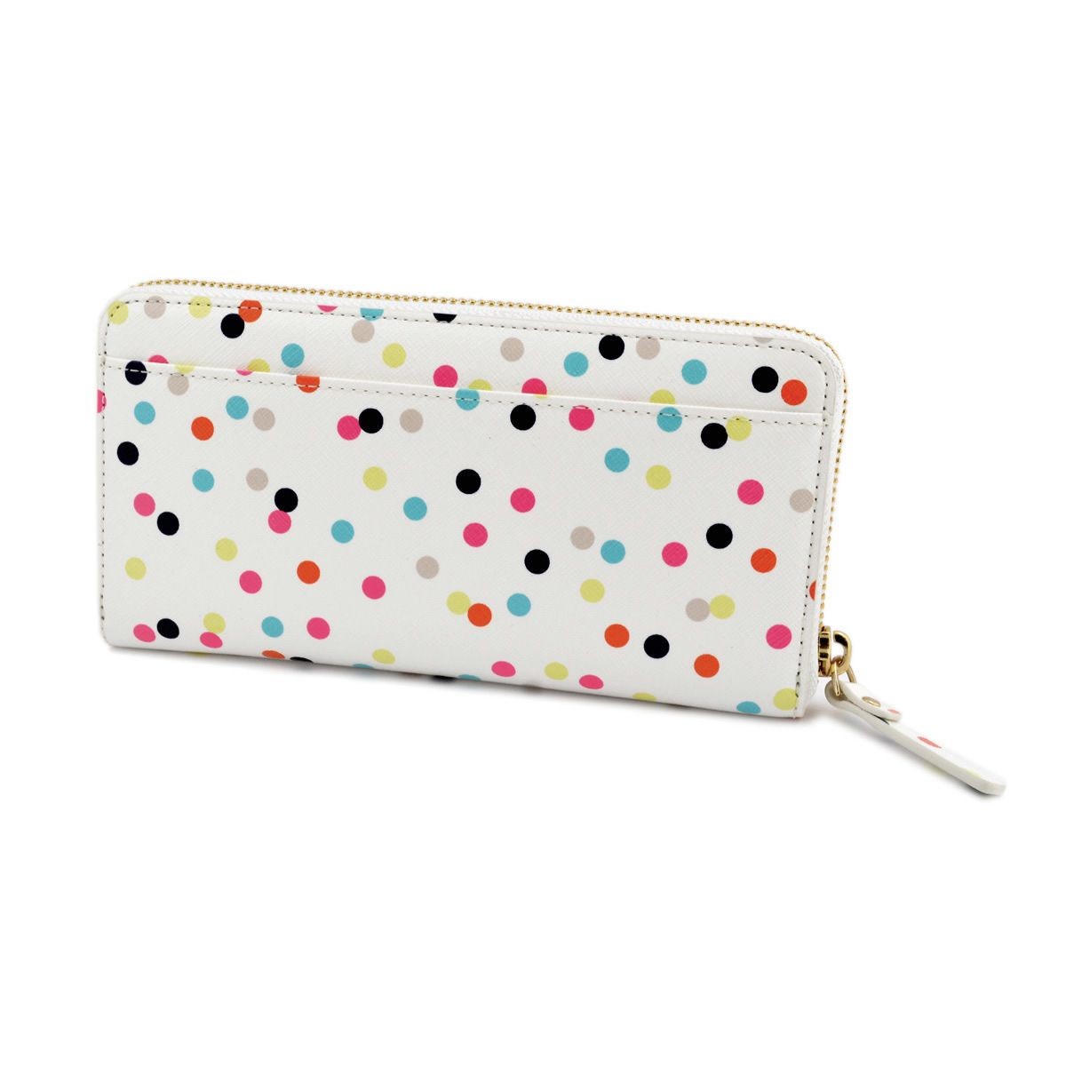 ケイトスペード Kate Spade PWRU4788 974 Multi ドット柄 ラウンドファスナー長財布 Cedar Street Confetti Dot Lacey