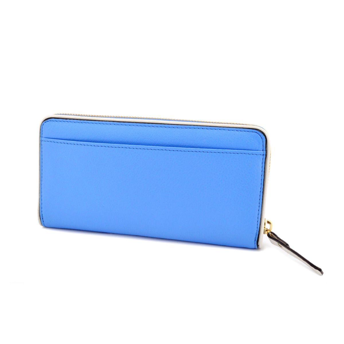ケイトスペード Kate Spade PWRU4938 484 Alice Blue/Cement バイピング バイカラー ラウンドファスナー長財布 Cobble Hill Lacey