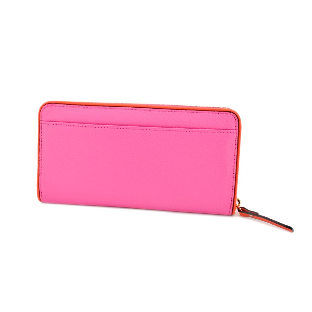 ケイトスペード Kate Spade PWRU4938 954 Tulip Pink/Bright Papaya バイピング バイカラー ラウンドファスナー長財布 Cobble Hill Lacey