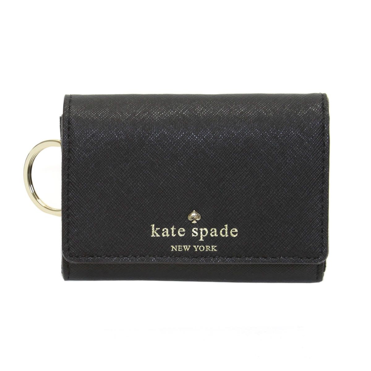 ケイトスペード Kate Spade PWRU3897 001 Black Cedar Street Darla  キーリング付 マルチケース 小銭・定期・カード入れ付