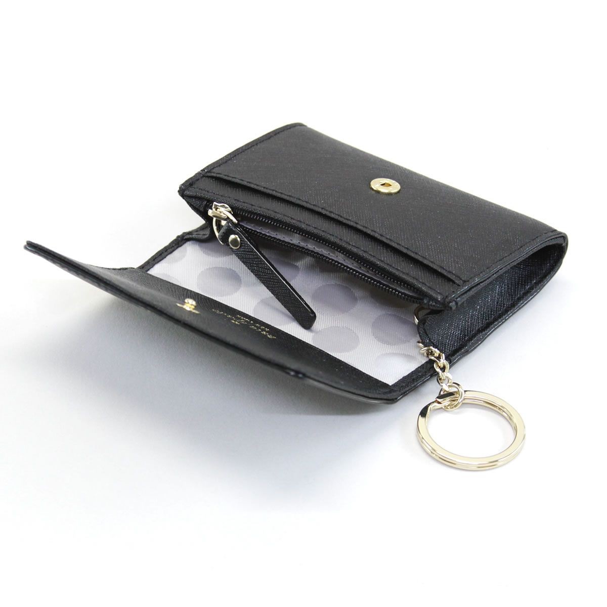 ケイトスペード Kate Spade PWRU3897 001 Black Cedar Street Darla  キーリング付 マルチケース 小銭・定期・カード入れ付