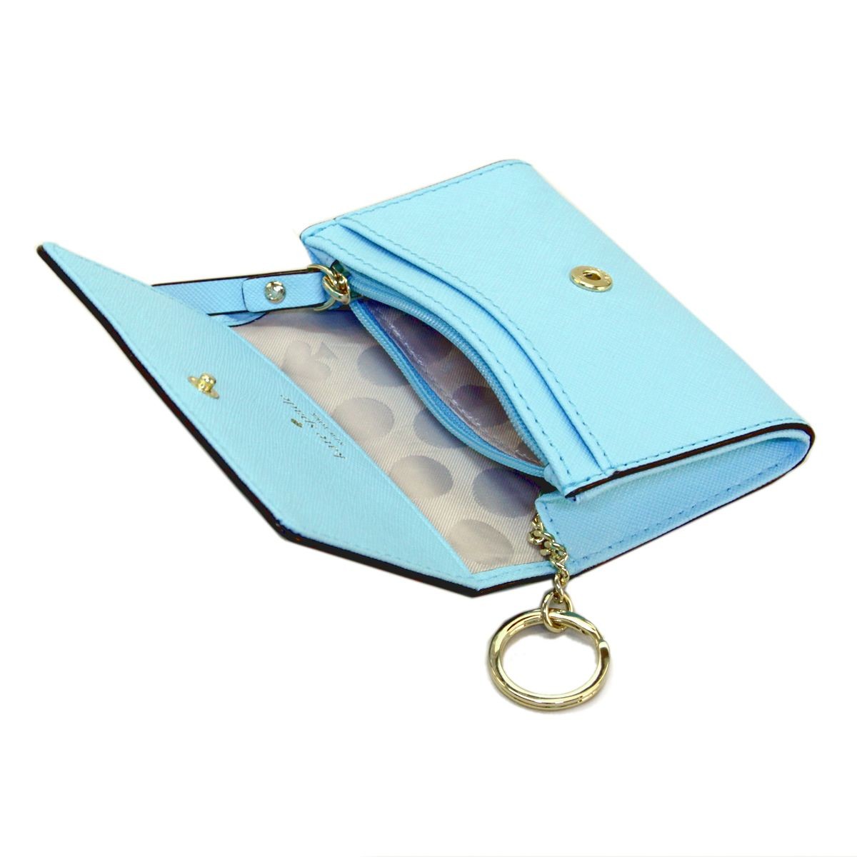 ケイトスペード Kate Spade PWRU3897 439 Atoll Blue キーリング付 マルチケース 小銭・定期・カード入れ付 Cedar Street Darla