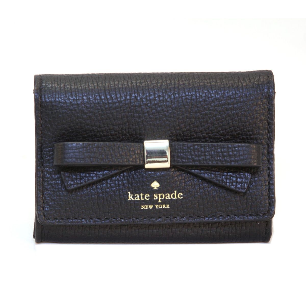 ケイトスペード Kate Spade PWRU5012 001 Black リボンモチーフ キーリング付 マルチケース 小銭・定期・カード入れ付 Henderson Street Darla