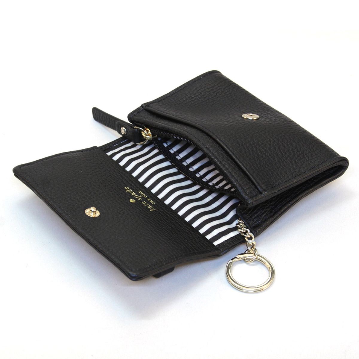 ケイトスペード Kate Spade PWRU5012 001 Black リボンモチーフ キーリング付 マルチケース 小銭・定期・カード入れ付 Henderson Street Darla