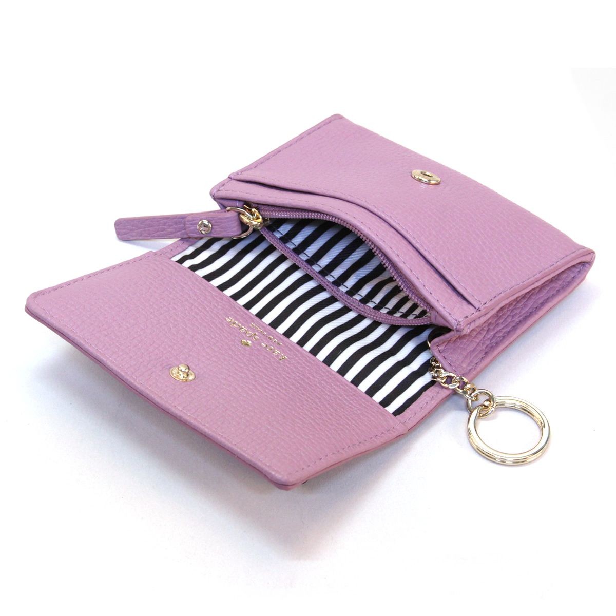 ケイトスペード Kate Spade PWRU5012 526 Rum Raisin/Black リボンモチーフ キーリング付 マルチケース 小銭・定期・カード入れ付 Henderson Street Darla